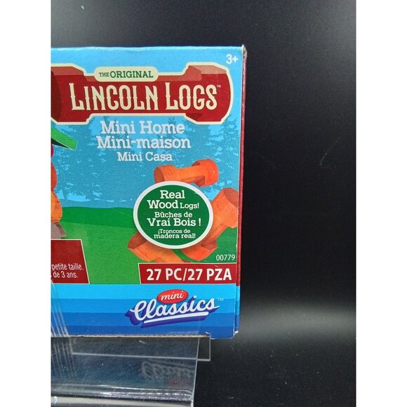 The Original Lincoln Logs Mini Home Building Set 27 Pieces Real Wood - Picture 2 of 6